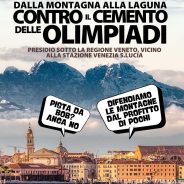 Presidio Venezia 10 febbraio contro il cemento delle Olimpiadi