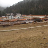 c.s. Al palo i lavori per la nuova pista da bob di Cortina